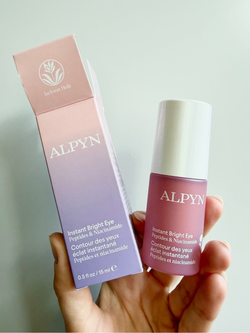 ALPYN pink instant brightening peptide eye cream for firming & dark circles